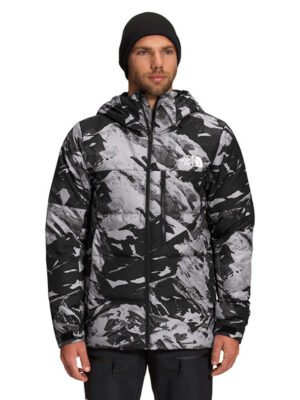 the north face down 550 dryvent snow jacket gray black