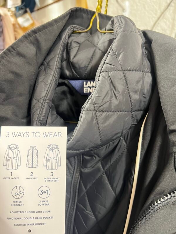 chamarra lands’ end 3 en 1 system jacket impermeable y térmica