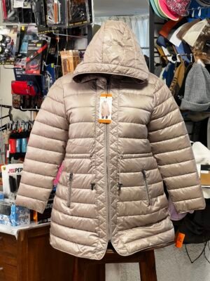 Chamarra Acolchada Larga Kenneth Cole con Capucha para Clima Frío