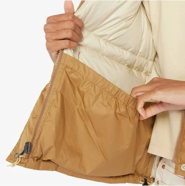 parka acolchada the north face sierra down parka khaki con dwr y windwall™