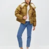 parka acolchada the north face sierra down parka khaki con dwr y windwall™