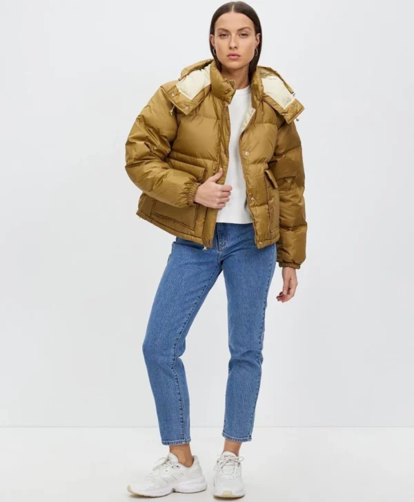 parka acolchada the north face sierra down parka khaki con dwr y windwall™