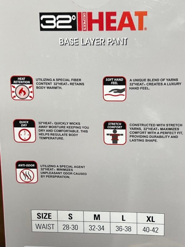 32 heat camiseta térmica manga larga