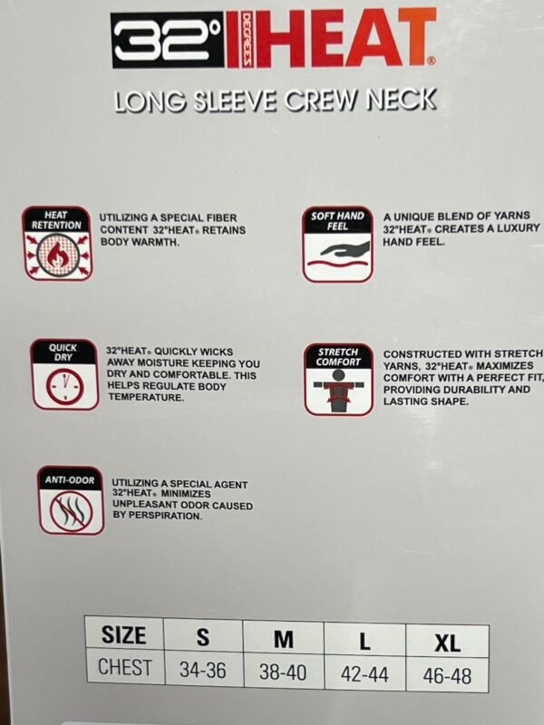 32 heat camiseta térmica manga larga 32 heat camiseta térmica manga larga