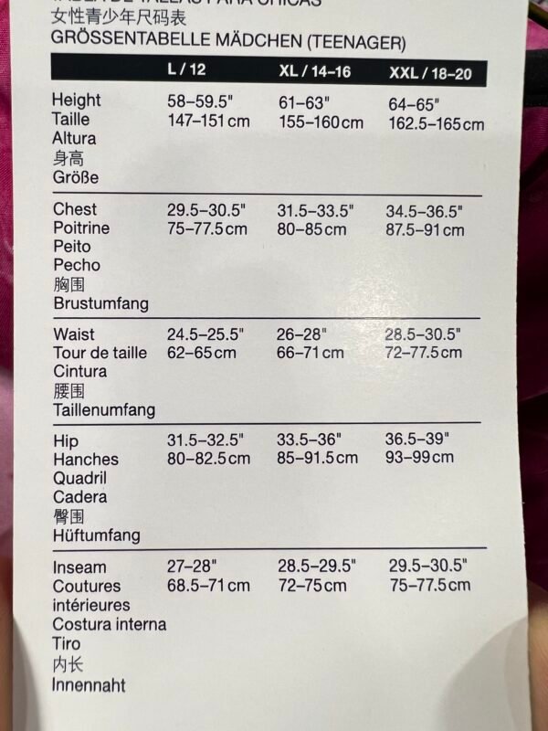 chamarra térmica reversible the north face con plumón 600 niña adolescente