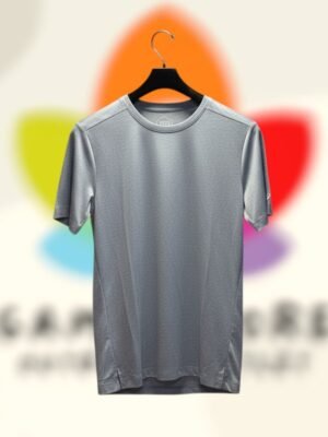 asics knit brushed heathered mesh tee gray hombre s.jpg