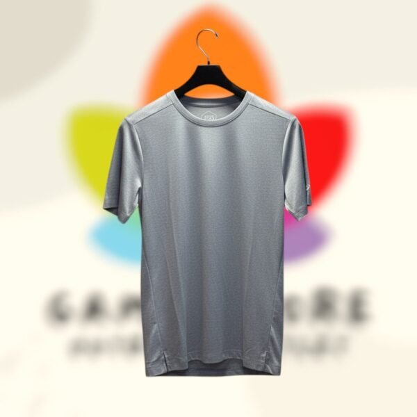 asics knit brushed heathered mesh tee gray hombre s.jpg