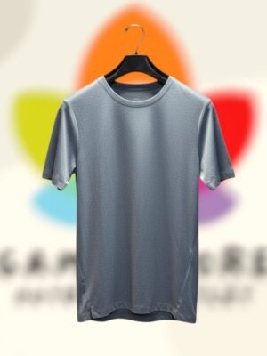 asics knit brushed heathered mesh tee gris hombre s.jpg