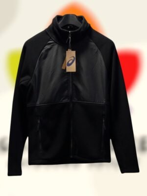 asics knit fleece fz hoodie negro hombre s.jpg