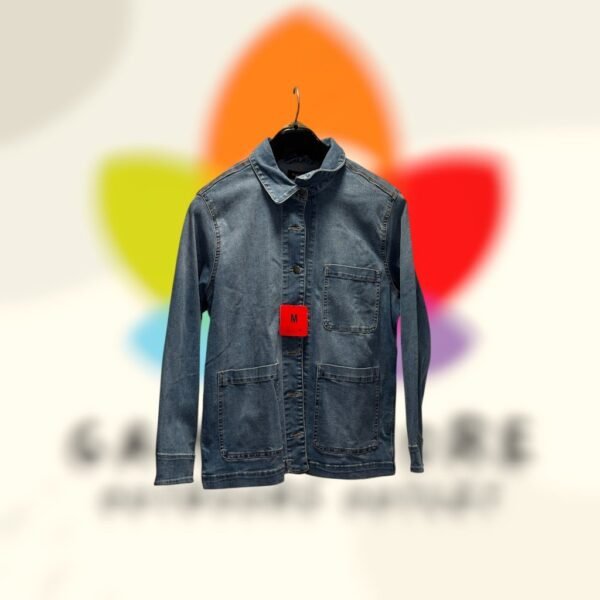 chamarra chore coat denim claro mujer