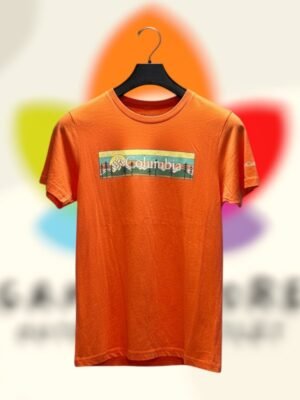columbia graphic tee mountain scene naranja hombre s.jpg