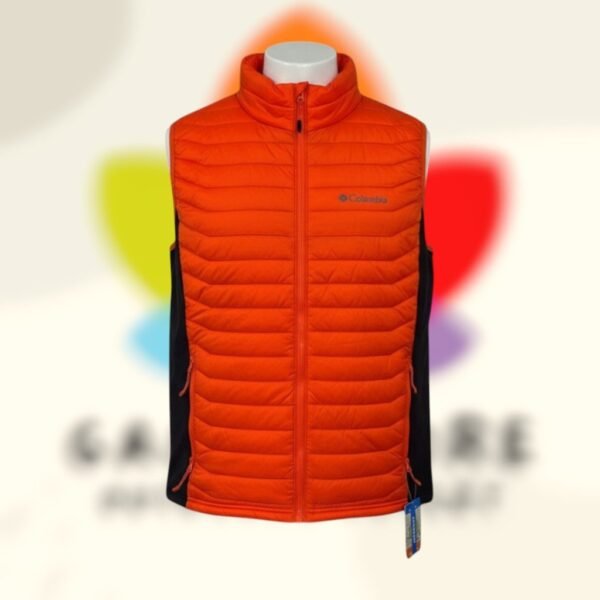 columbia powder pass hybrid vest orange black hombre l.jpg