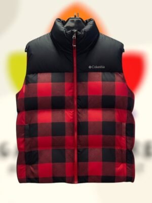 columbia puffect print vest rojo buffalo hombre.jpg