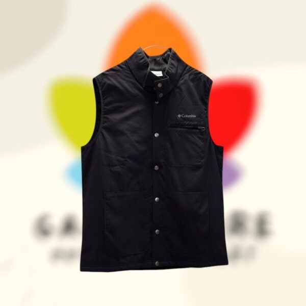 columbia snap button vest negro hombre m.jpg