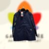 hunter water resistant cotton smock jacket navy – mujer