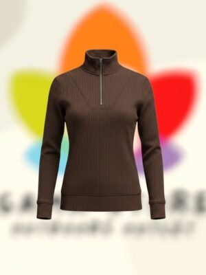 kirkland signature ladies ottoman half zip sweatshirt cafe mujer m.jpg kirkland signature ladies ottoman half zip sweatshirt cafe mujer m.jpg