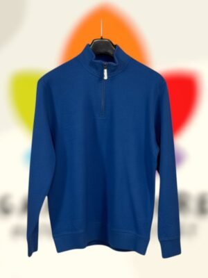 lands end quarter zip pullover marine blue hombre l.jpg