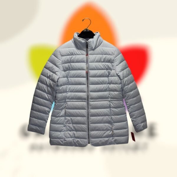 nautica water resistant puffer jacket blue – mujer