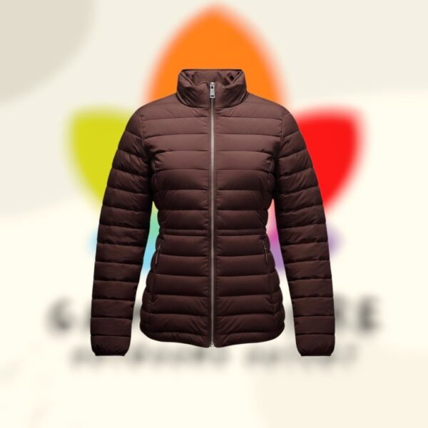 nautica puffer jacket red mujer m.jpg