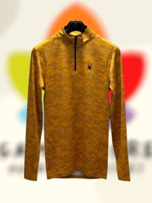 spyder active quarter zip baselayer camo amarillo hombre m.jpg