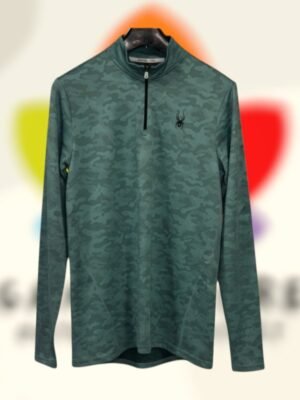 spyder active quarter zip teal camo hombre l.jpg