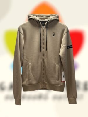 spyder full zip hoodie waffle knit sand hombre m.jpg