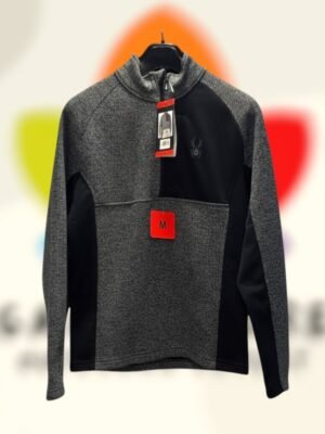 spyder gait half zip jacket gray black hombre m.jpg